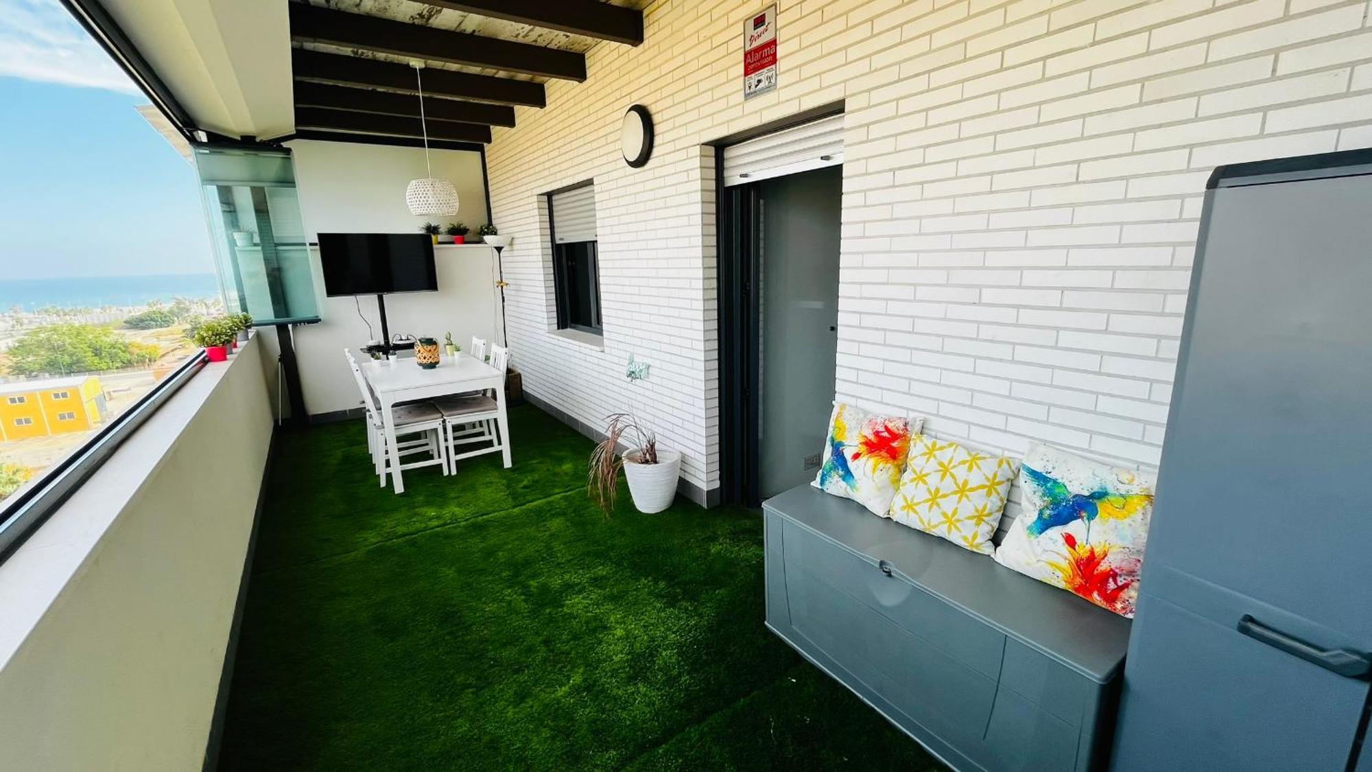 Atico Con Piscina Y Vistas Al Mar Habitat Litoral Apartment Малага Екстериор снимка