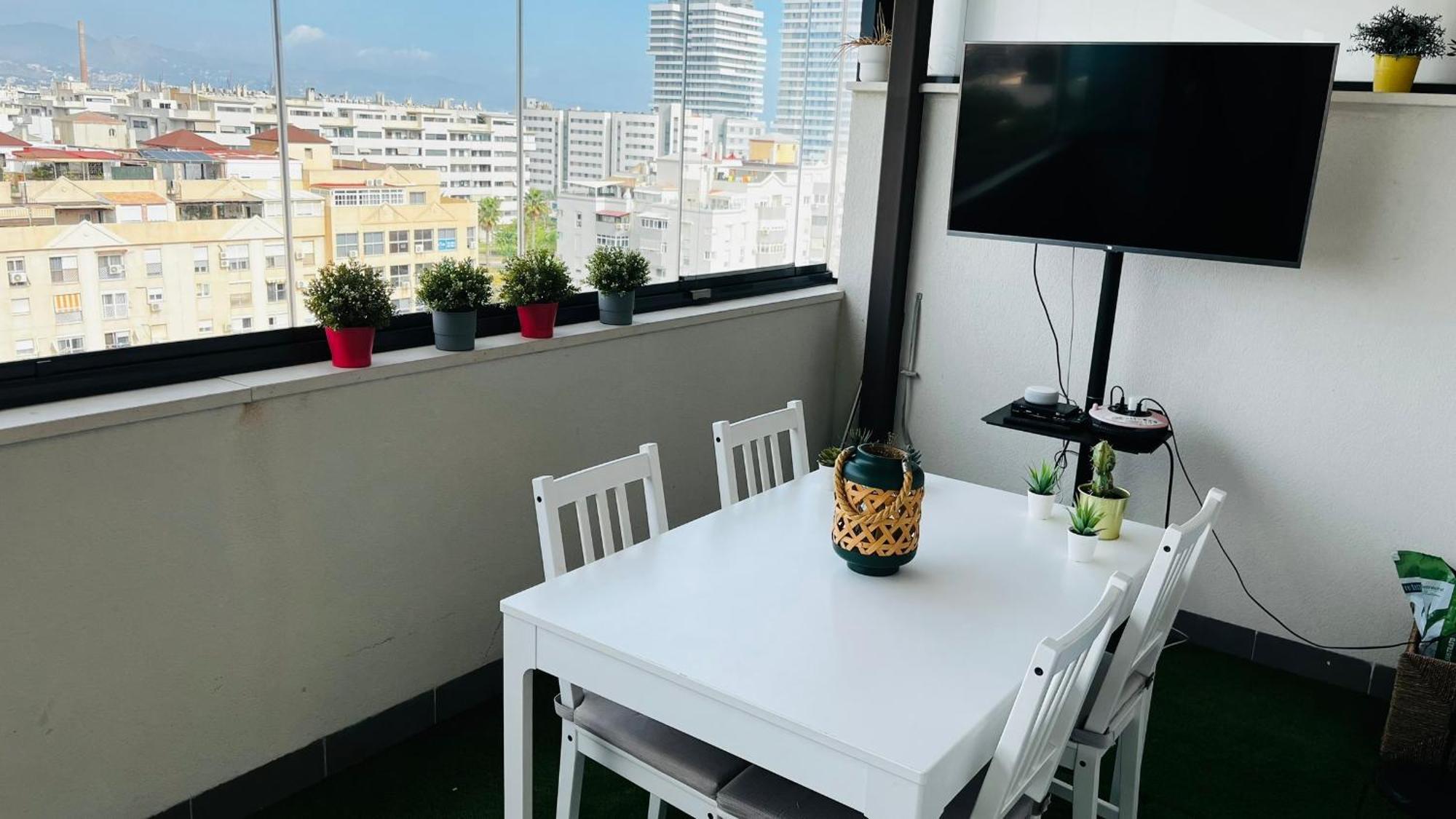 Atico Con Piscina Y Vistas Al Mar Habitat Litoral Apartment Малага Екстериор снимка